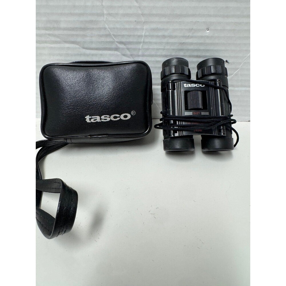 Tasco 8x21 Fully Coated Optics 367ft/1000yds Binoculars #165RB With Pouch